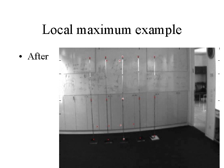 Local maximum example • After 