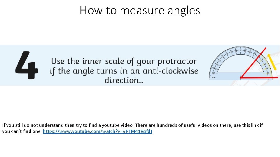 How to measure angles If you still do not understand then try to find