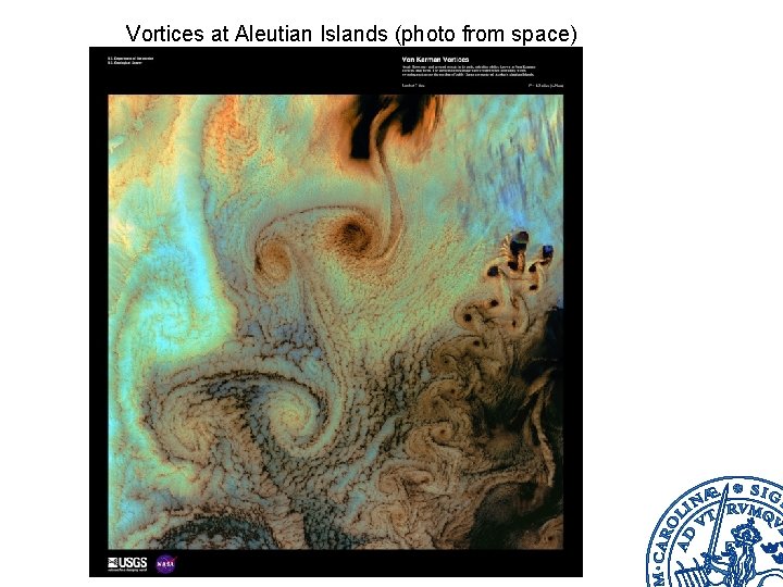 Vortices at Aleutian Islands (photo from space) 