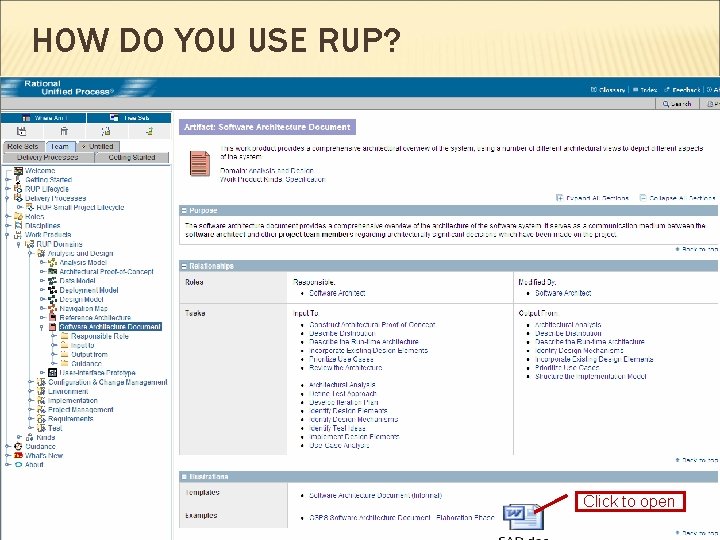 HOW DO YOU USE RUP? Click to open 
