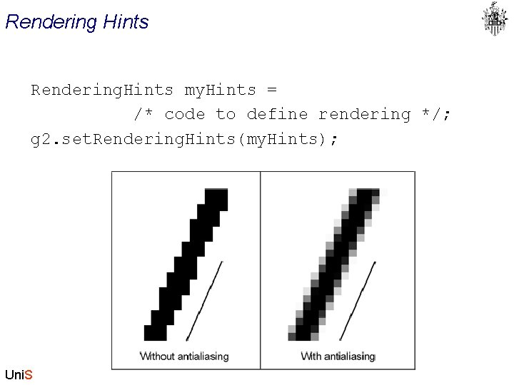Rendering Hints Rendering. Hints my. Hints = /* code to define rendering */; g