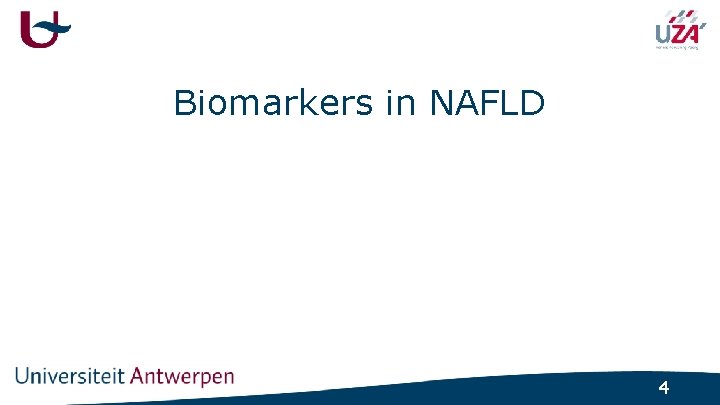 Biomarkers in NAFLD 4 