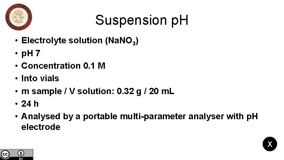 Suspension p. H • • Electrolyte solution (Na. NO 3) p. H 7 Concentration Suspension p. H • • Electrolyte solution (Na. NO 3) p. H 7 Concentration
