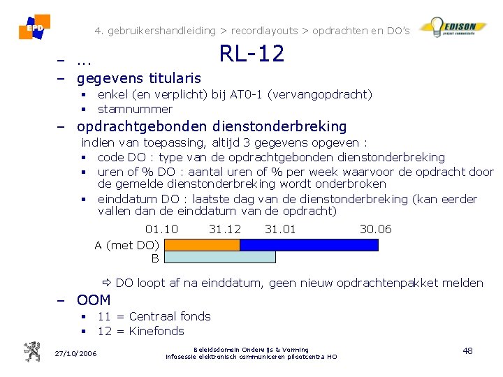 4. gebruikershandleiding > recordlayouts > opdrachten en DO’s RL-12 –. . . – gegevens