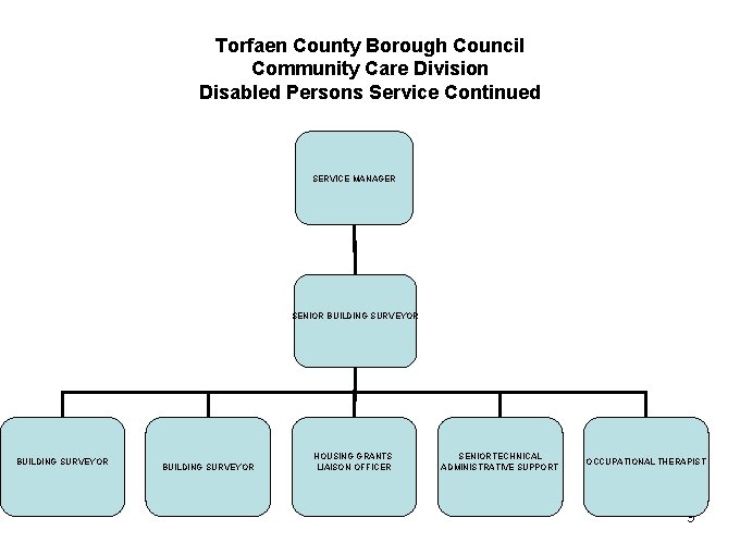 Torfaen County Borough Council Community Care Division Disabled Persons Service Continued SERVICE MANAGER SENIOR
