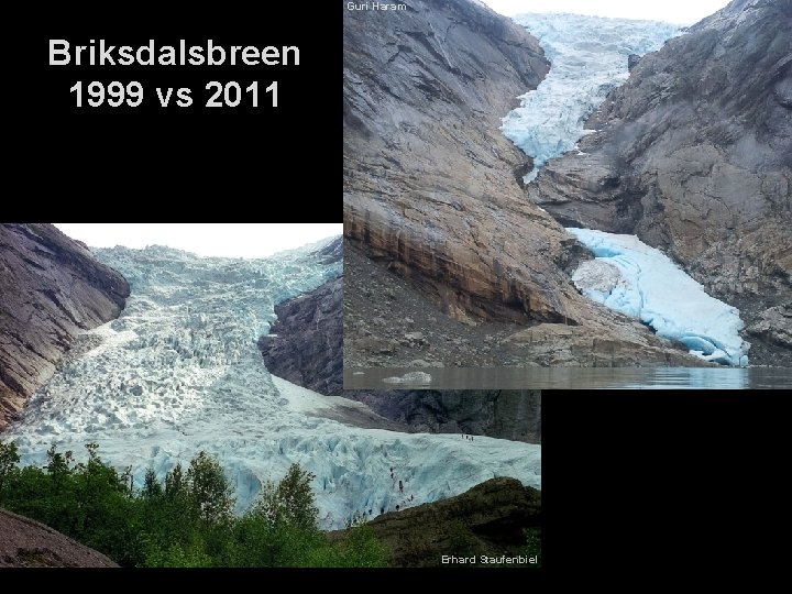 Guri Haram Briksdalsbreen 1999 vs 2011 Helge Drange Geofysisk institutt Universitetet i Bergen Erhard