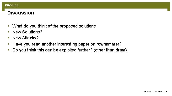 Discussion § § § What do you think of the proposed solutions New Solutions?