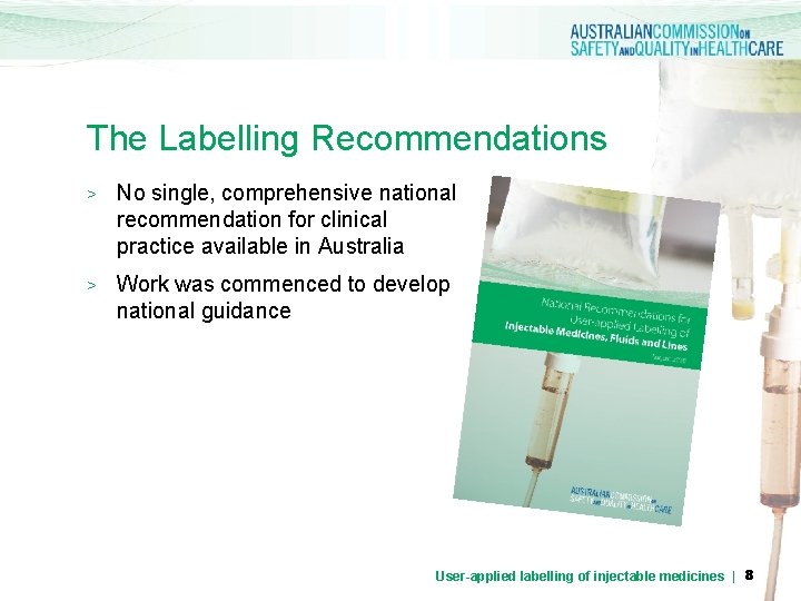 The Labelling Recommendations > No single, comprehensive national recommendation for clinical practice available in