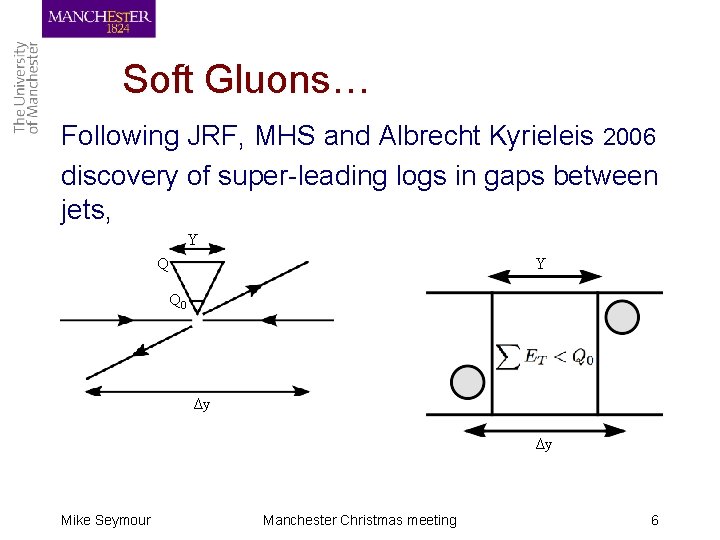 Soft Gluons… Following JRF, MHS and Albrecht Kyrieleis 2006 discovery of super-leading logs in