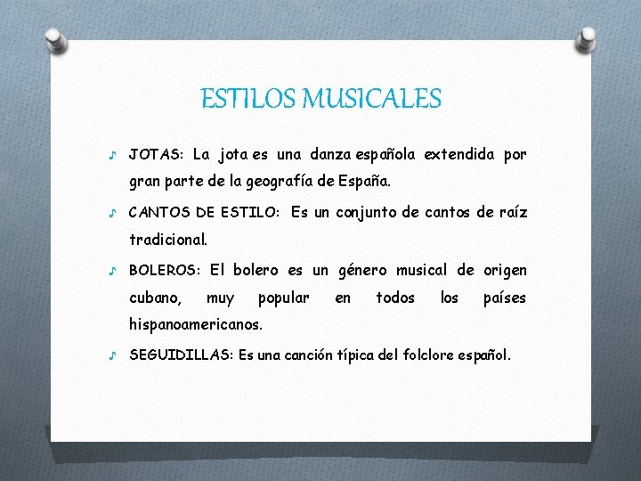 ESTILOS MUSICALES ♪ JOTAS: La jota es una danza española extendida por gran parte