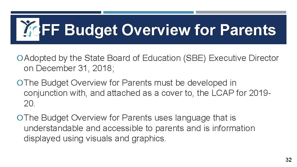 LCFF Budget Overview for Parents Adopted by the State Board of Education (SBE) Executive