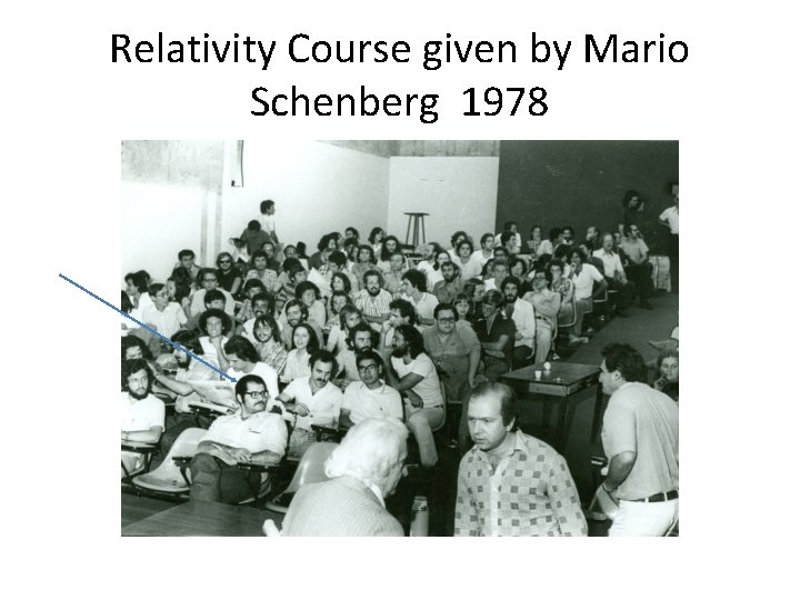 Relativity Course given by Mario Schenberg 1978 