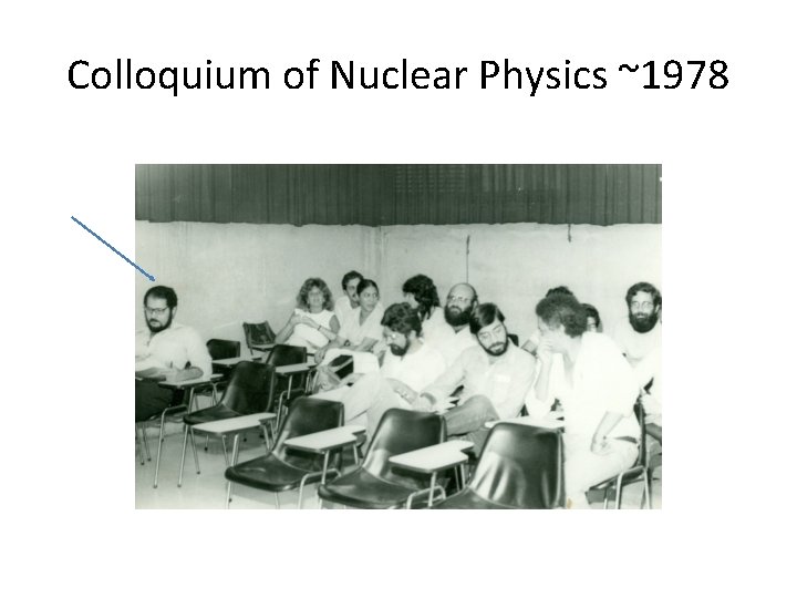 Colloquium of Nuclear Physics ~1978 