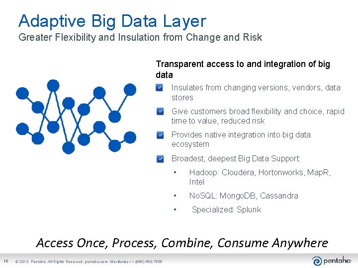 Adaptive Big Data Layer Greater Flexibility and Insulation from Change and Risk Transparent access