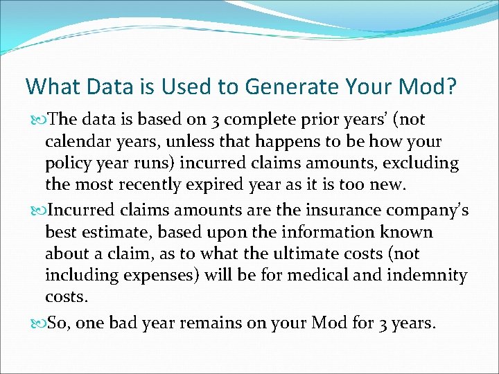 What Data is Used to Generate Your Mod? The data is based on 3