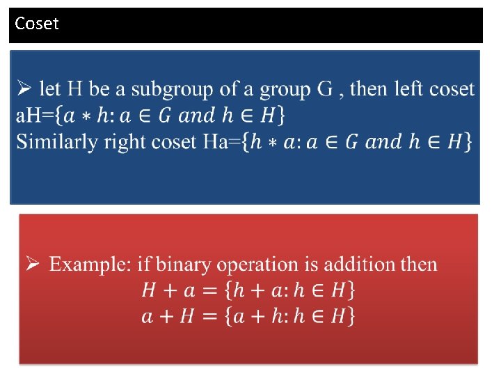 Coset 