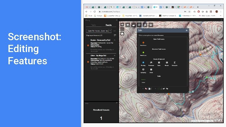 Screenshot: Editing Features Screenshot: Editing Features