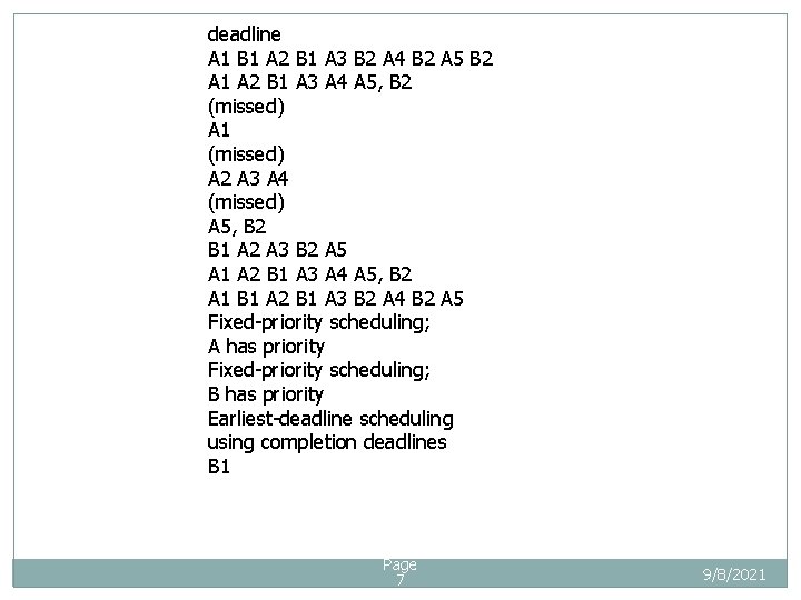 deadline A 1 B 1 A 2 B 1 A 3 B 2 A deadline A 1 B 1 A 2 B 1 A 3 B 2 A