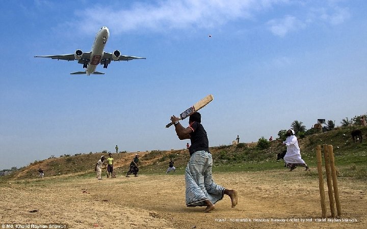 Travel - Honourable mention: Runway Cricket by Md. Khalid Rayhan Shawon. 