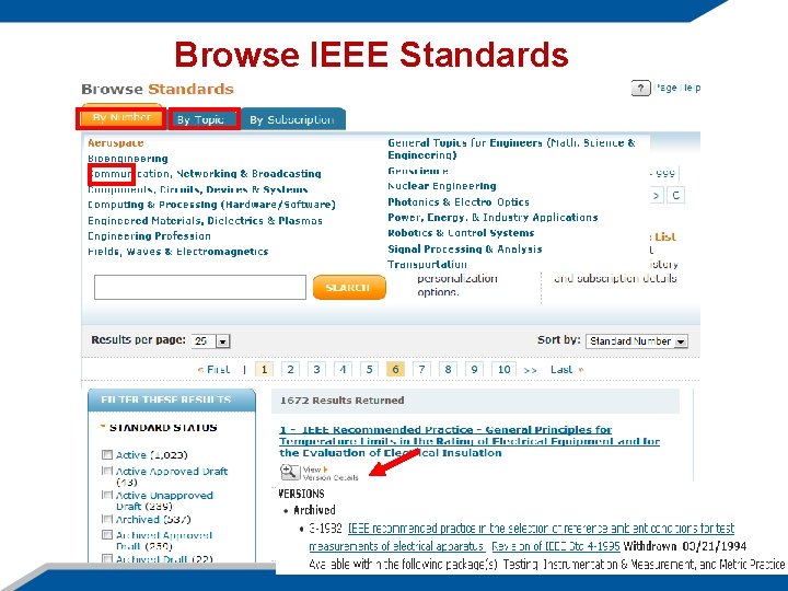 Browse IEEE Standards 