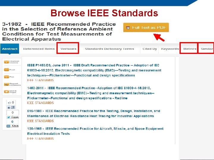 Browse IEEE Standards 