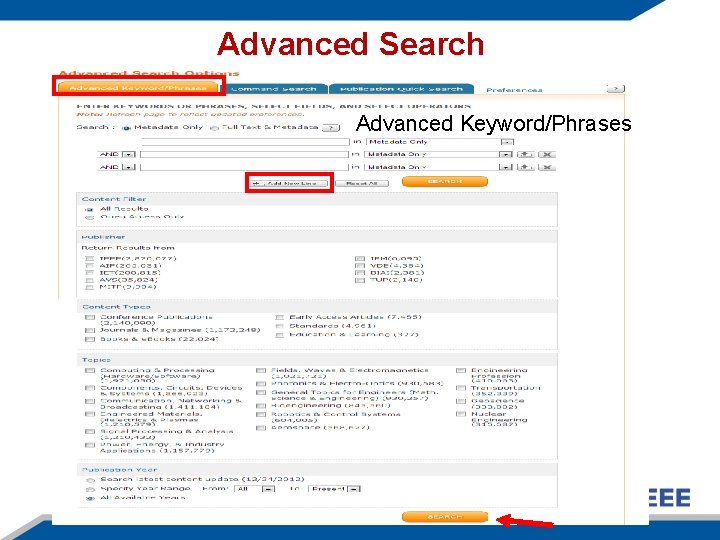 Advanced Search Advanced Keyword/Phrases 