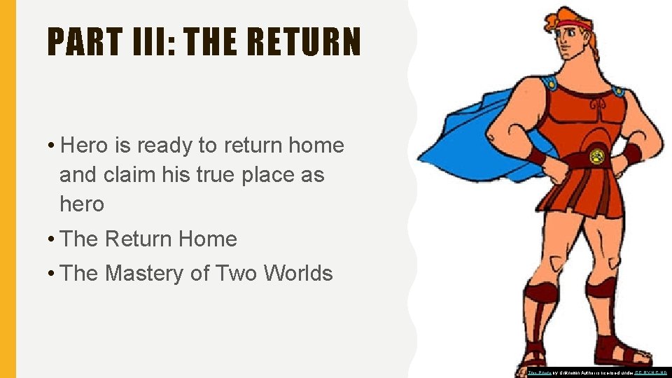 PART III: THE RETURN • Hero is ready to return home and claim his