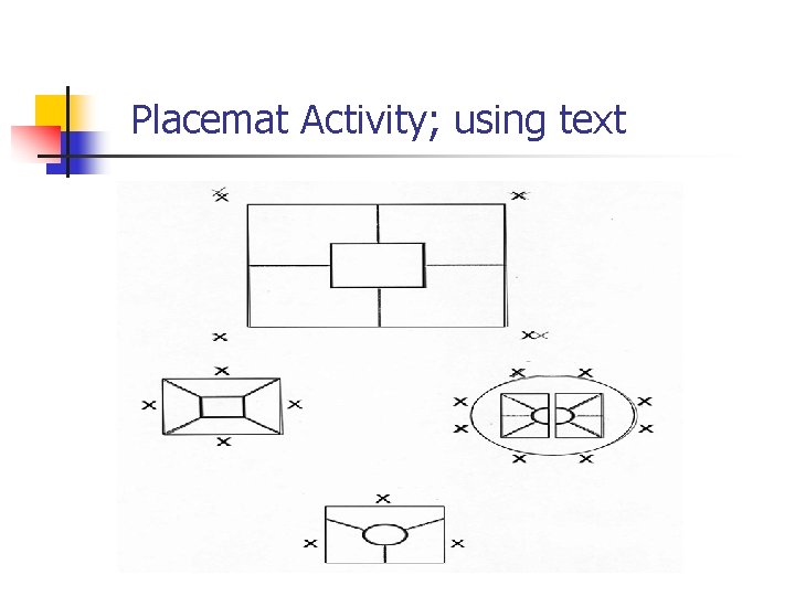 Placemat Activity; using text 