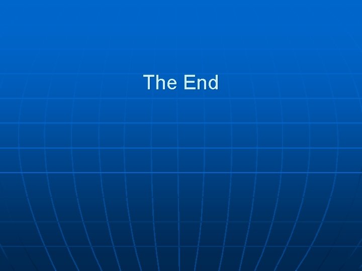 The End 