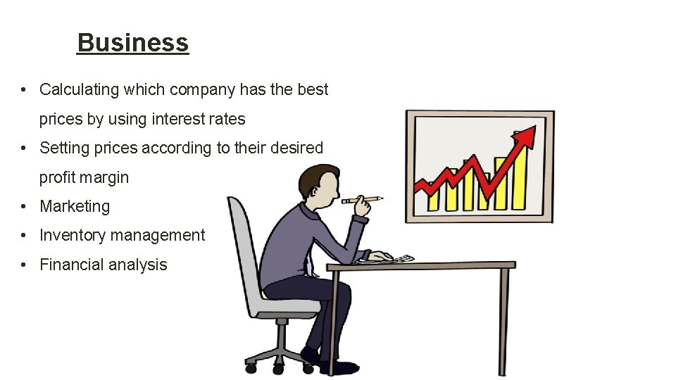 Business • Calculating which company has the best prices by using interest rates •