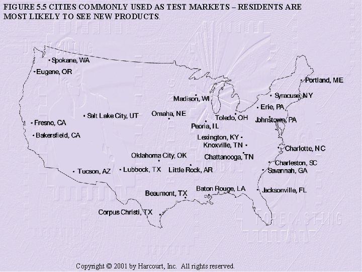 FIGURE 5. 5 CITIES COMMONLY USED AS TEST MARKETS – RESIDENTS ARE MOST LIKELY