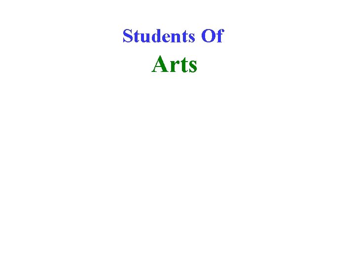 Students Of Arts 