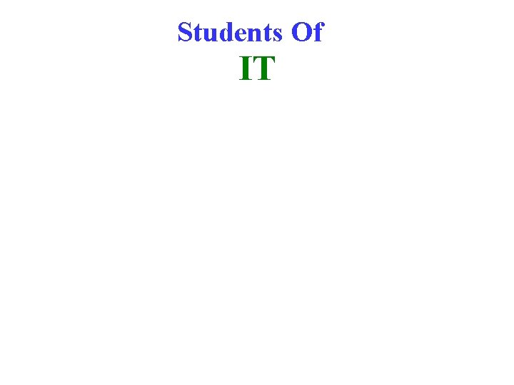 Students Of IT 