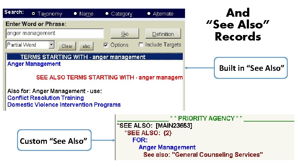 And “See Also” Records Built in “See Also” Custom “See Also” 