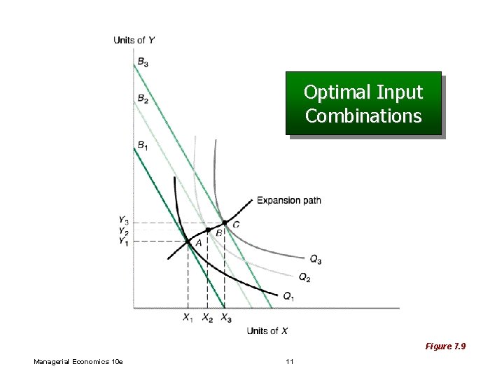 Optimal Input Combinations Figure 7. 9 Managerial Economics 10 e 11 