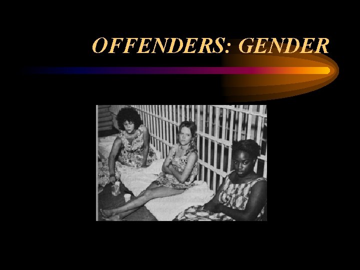 OFFENDERS: GENDER 