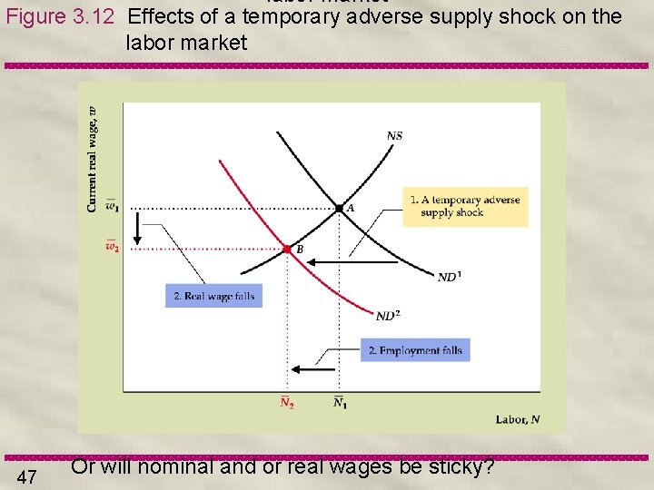labor market Figure 3. 12 Effects of a temporary adverse supply shock on the