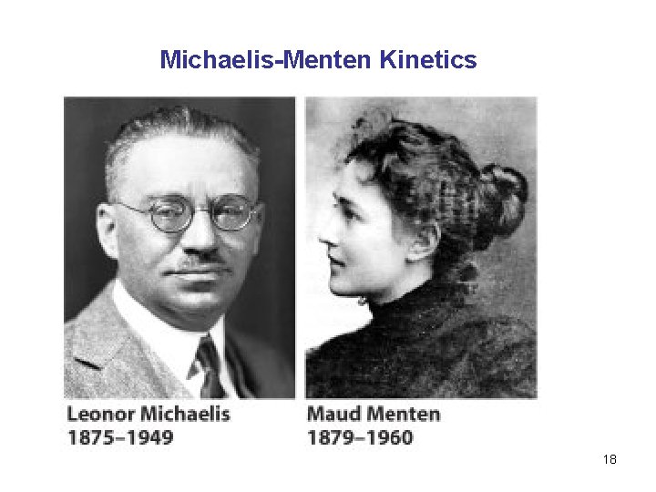 Michaelis-Menten Kinetics 18 