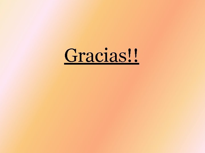 Gracias!! 