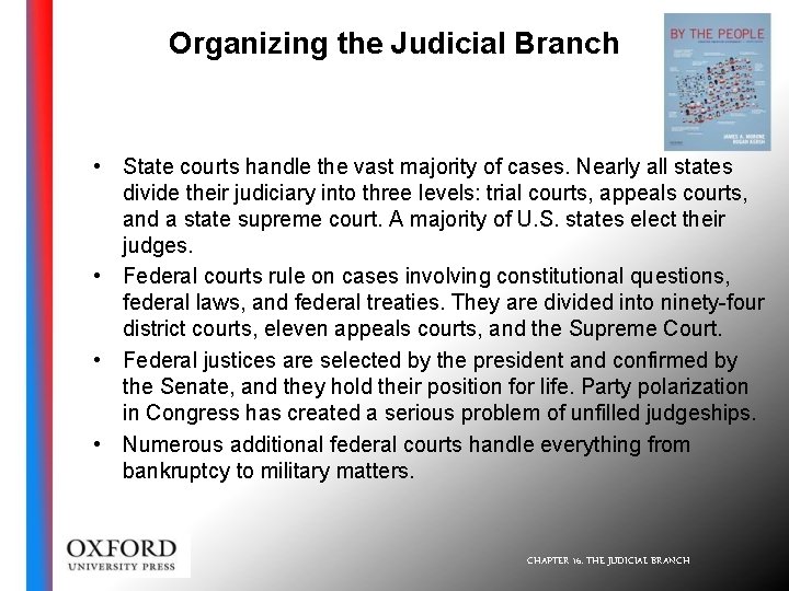 The Judicial Branch Chapter 16 CHAPTER 16 THE