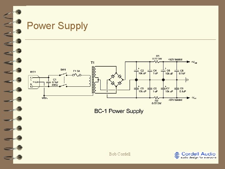 Power Supply Bob Cordell 