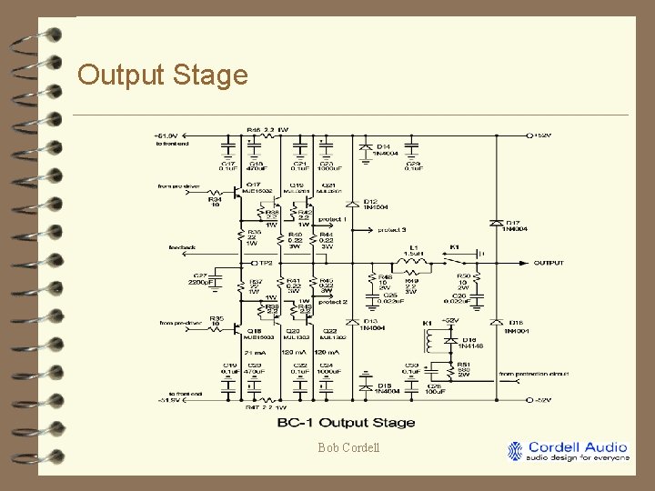 Output Stage Bob Cordell 
