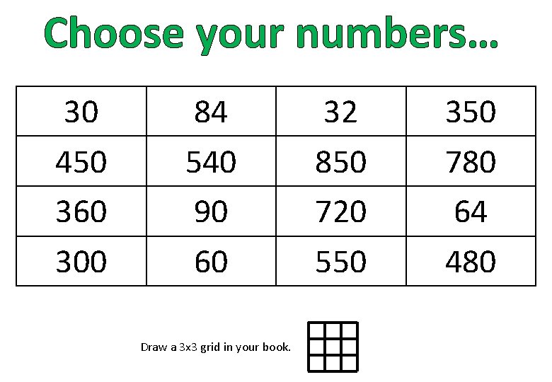 Percentage Increase Decrease 10 s Bingo Method Students