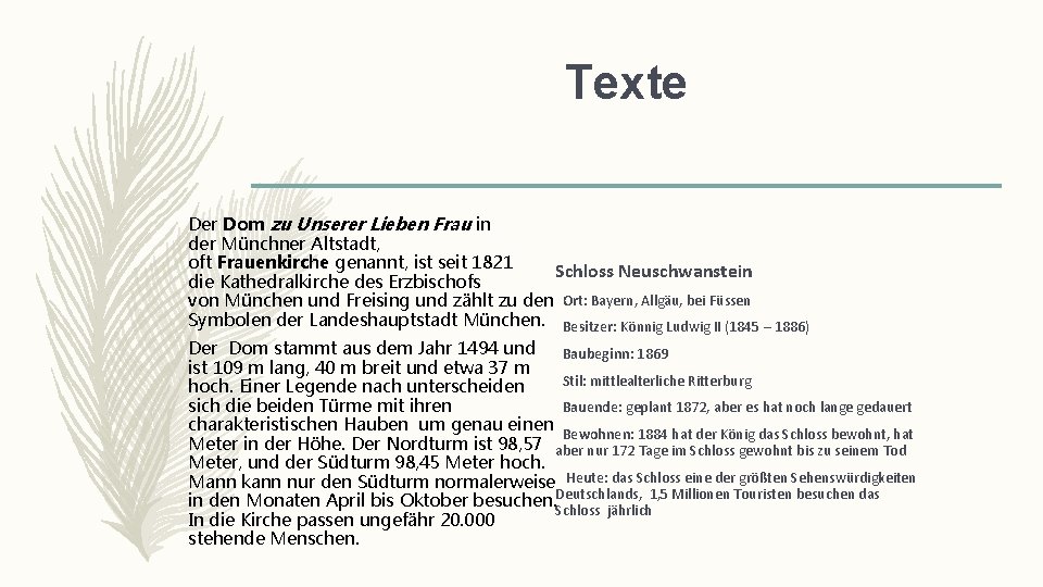 Texte Der Dom zu Unserer Lieben Frau in der Münchner Altstadt, oft Frauenkirche genannt,