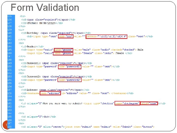 Form Validation 19 Form Validation 19