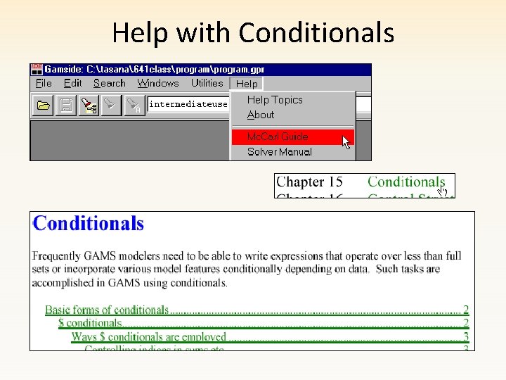 Help with Conditionals 