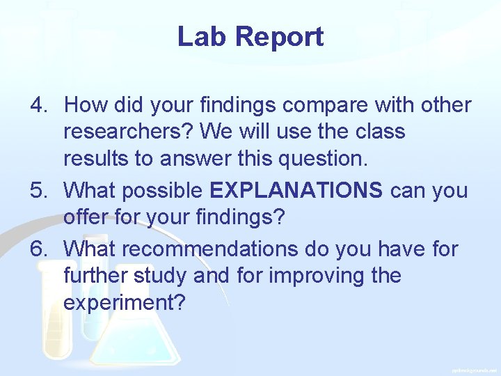 Lab Report 4. How did your findings compare with other researchers? We will use