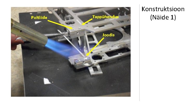 Poltliide Tappühendus Joodis Konstruktsioon (Näide 1) 