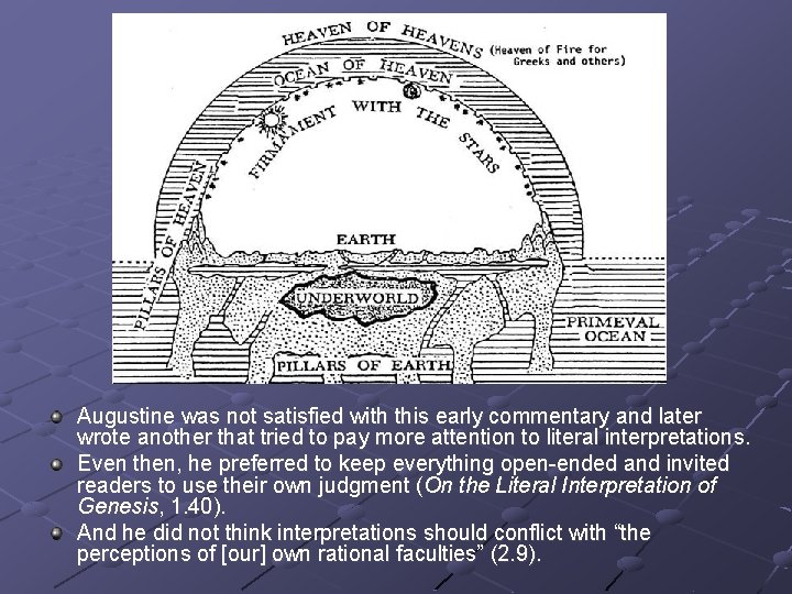 Augustine was not satisfied with this early commentary and later wrote another that tried