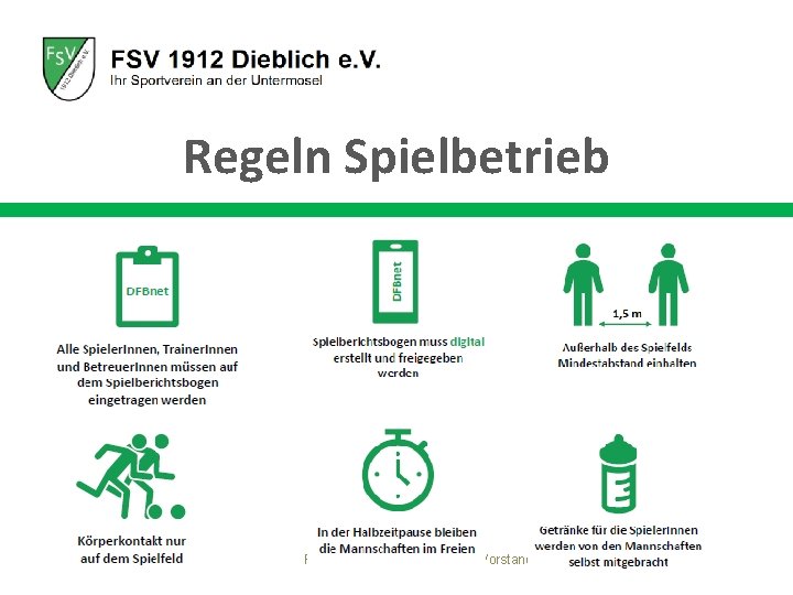 Regeln Spielbetrieb FSV 1912 Dieblich e. V. – Der Vorstand 